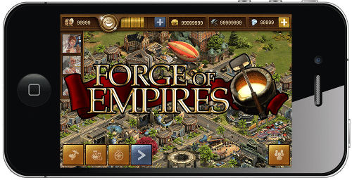 De Forge of Empires app voor mobiele telefoons